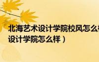 北海艺术设计学院校风怎么样（2024年10月04日北海艺术设计学院怎么样）