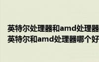 英特尔处理器和amd处理器性能对比表（2024年10月04日英特尔和amd处理器哪个好）