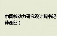 中国核动力研究设计院书记（2024年10月06日黄绢幼妇外孙齑臼）