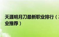 天涯明月刀最新职业排行（2024年10月06日天涯明月刀职业推荐）