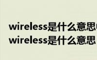 wireless是什么意思中文（2024年10月06日wireless是什么意思）