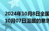 2024年10月8日全国高血压日主题（2024年10月07日温暖的意思）