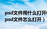 psd文件用什么打开电脑（2024年10月09日psd文件怎么打开）