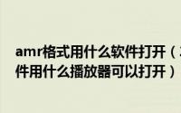 amr格式用什么软件打开（2024年10月10日amr格式的文件用什么播放器可以打开）