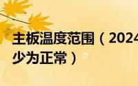 主板温度范围（2024年10月11日主板温度多少为正常）