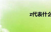 z代表什么意思数学