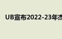 UB宣布2022-23年杰出演讲者系列的阵容