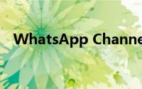 WhatsApp Channels将带来12项新功能