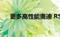 更多高性能奥迪 RS 电动汽车即将推出